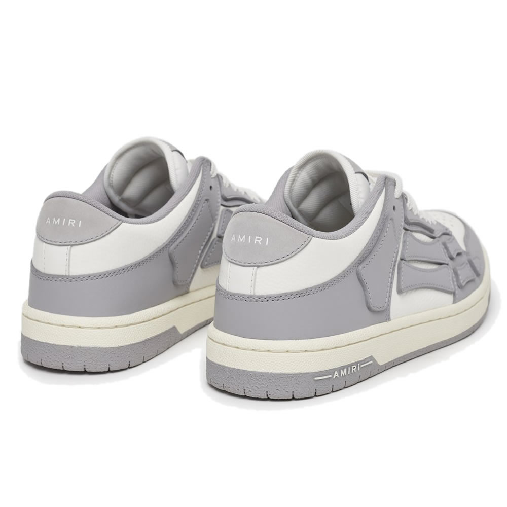 A M I R I Skel Top Low Leather Sneakers Grey White Mfs003 043 (4) - www.newkick.org A M I R I Skel Top Low Leather Sneakers Grey White Mfs003 043 (4) - www.newkick.org
