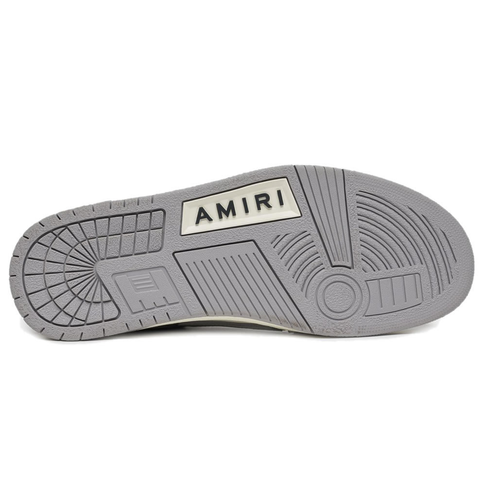 A M I R I Skel Top Low Leather Sneakers Grey White Mfs003 043 (6) - www.newkick.org A M I R I Skel Top Low Leather Sneakers Grey White Mfs003 043 (6) - www.newkick.org