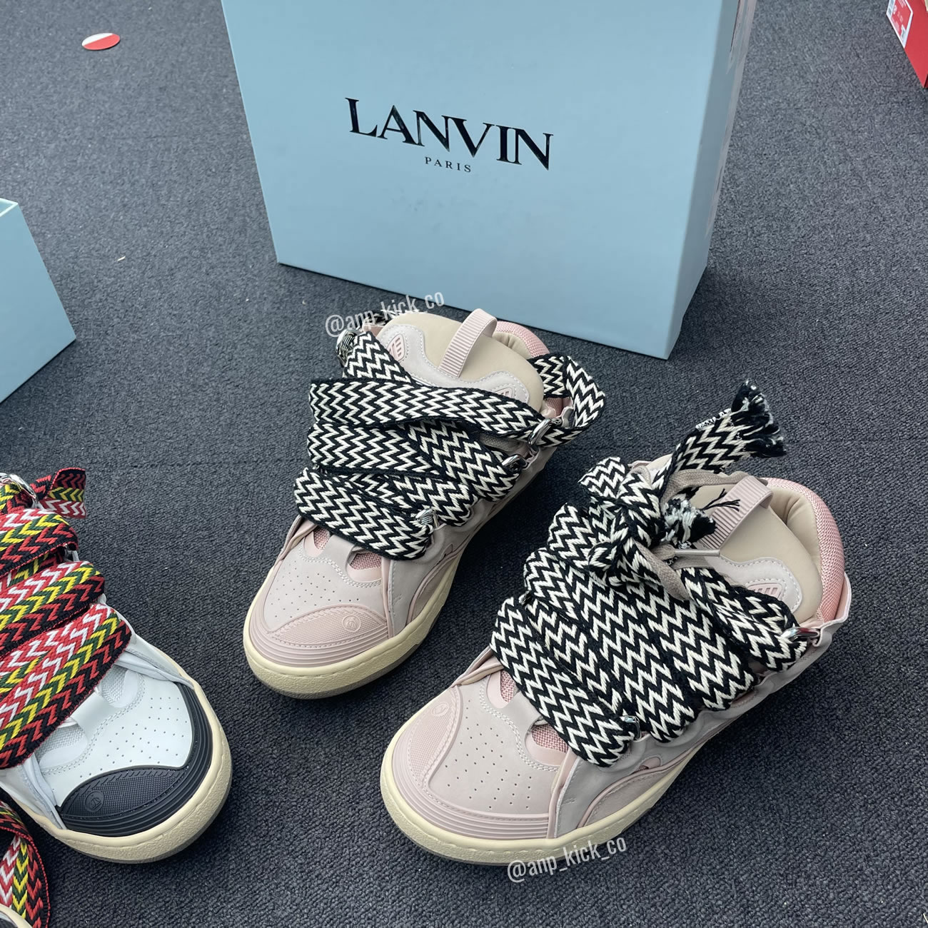 L A N V I N Leather Curb Sneakers Pink Anpkick Drag A2051 (1) - www.newkick.org L A N V I N Leather Curb Sneakers Pink Anpkick Drag A2051 (1) - www.newkick.org