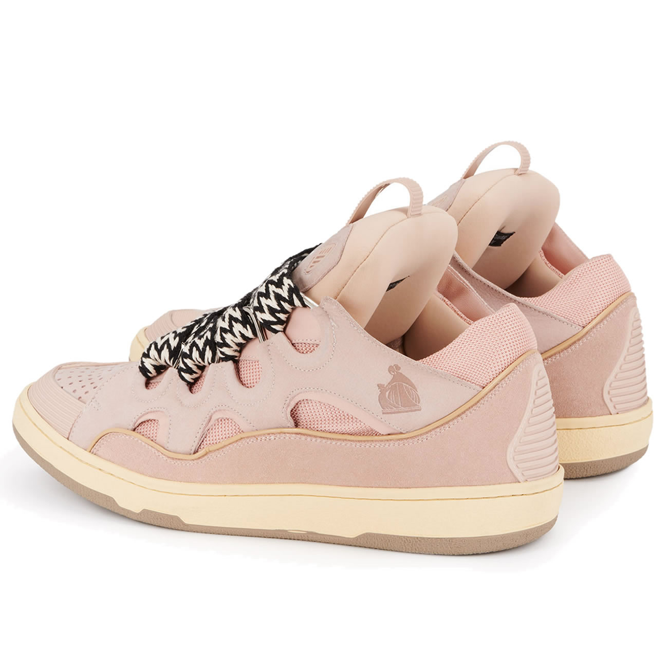 L A N V I N Leather Curb Sneakers Pink Drag A2051 (4) - www.newkick.org L A N V I N Leather Curb Sneakers Pink Drag A2051 (4) - www.newkick.org