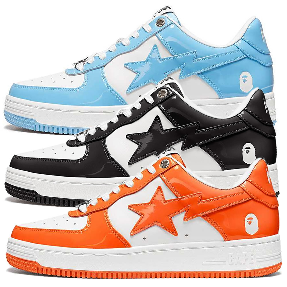 A Bathing Ape Bape Sta Low Blue Black Orange Shoes - www.newkick.org A Bathing Ape Bape Sta Low Blue Black Orange Shoes - www.newkick.org