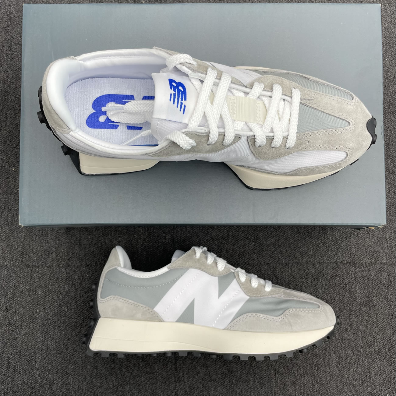 New Balance 327 Low Top Trainers Sneakers Ms327lab (1) - www.newkick.vip