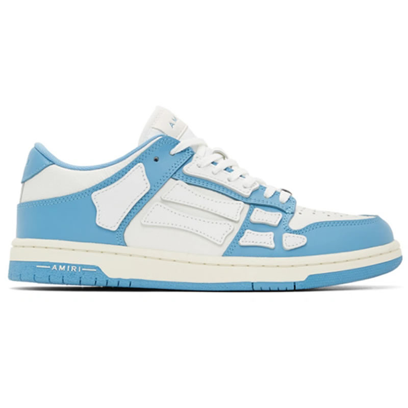 A M I R I Skel Top Low Leather Sneakers Blue Mfs003 462 (2) - www.newkick.org A M I R I Skel Top Low Leather Sneakers Blue Mfs003 462 (2) - www.newkick.org
