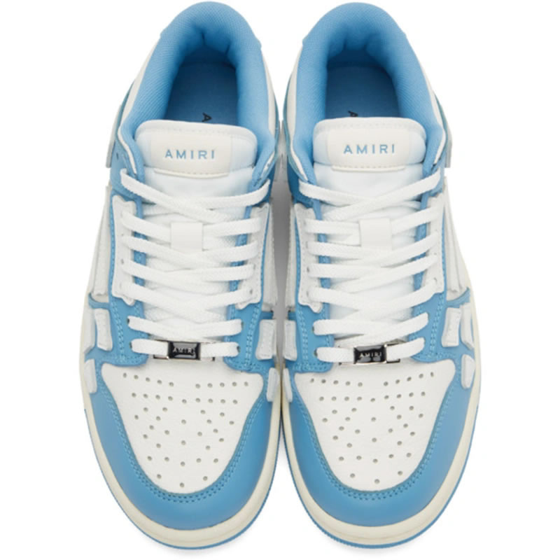 A M I R I Skel Top Low Leather Sneakers Blue Mfs003 462 (4) - www.newkick.org A M I R I Skel Top Low Leather Sneakers Blue Mfs003 462 (4) - www.newkick.org