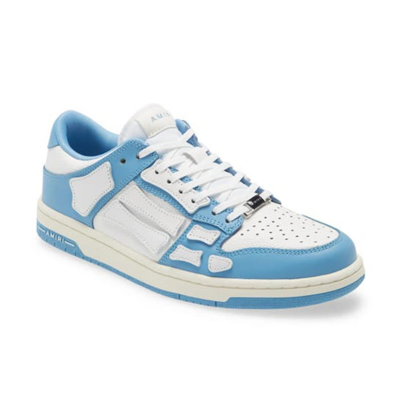 A M I R I Skel Top Low Leather Sneakers Blue Mfs003 462 (5) - www.newkick.org A M I R I Skel Top Low Leather Sneakers Blue Mfs003 462 (5) - www.newkick.org