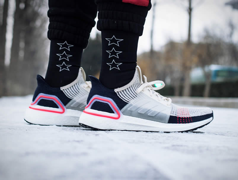 Adidas Ultra Boost 19 Colorways On Feet Active Red Cloud White B37703 (5) - www.newkick.org