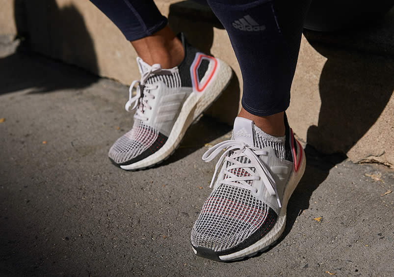 Adidas Ultra Boost 19 Colorways On Feet Active Red Cloud White B37703 (7) - www.newkick.org