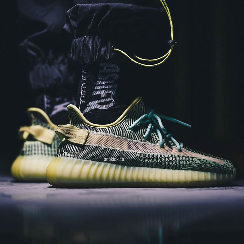 Adidas Yeezy Boost 350 V2 Yeezreel Non Reflective On Feet Release Date Fw5191 (1) - www.newkick.org