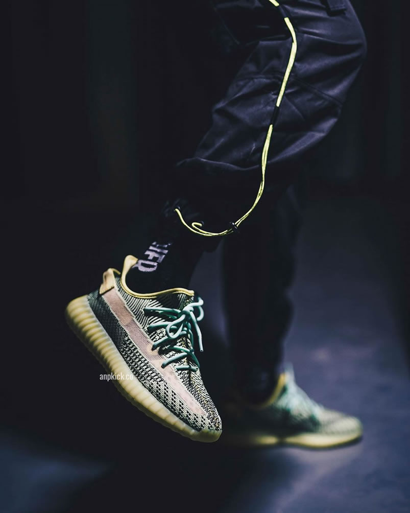 Adidas Yeezy Boost 350 V2 Yeezreel Non Reflective On Feet Release Date Fw5191 (2) - www.newkick.org