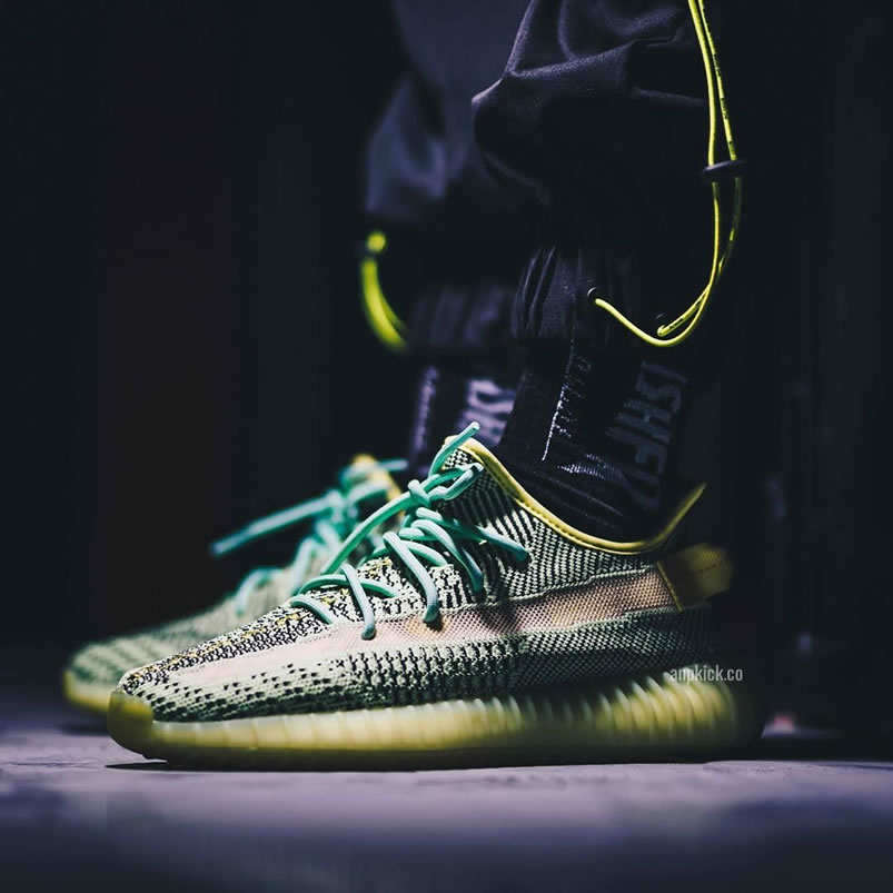 Adidas Yeezy Boost 350 V2 Yeezreel Non Reflective On Feet Release Date Fw5191 (5) - www.newkick.org