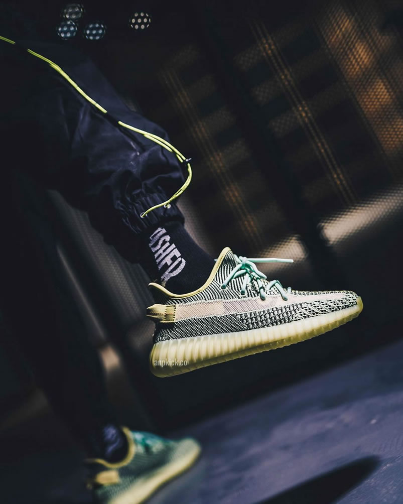 Adidas Yeezy Boost 350 V2 Yeezreel Non Reflective On Feet Release Date Fw5191 (6) - www.newkick.org