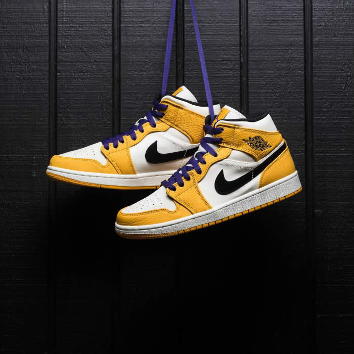 Air Jordan 1 Mid 2019 Lakers Yellow Purple For Sale Release Date 852542 700 (17) - www.newkick.vip Air Jordan 1 Mid 2019 Lakers Yellow Purple For Sale Release Date 852542 700 (17) - www.newkick.vip
