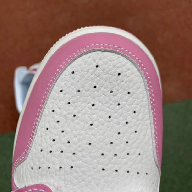 Air Jordan 1 Retro Custom Mid Gs Womens Pink Light Bone Chameleon 555112 Id (6) - www.newkick.org
