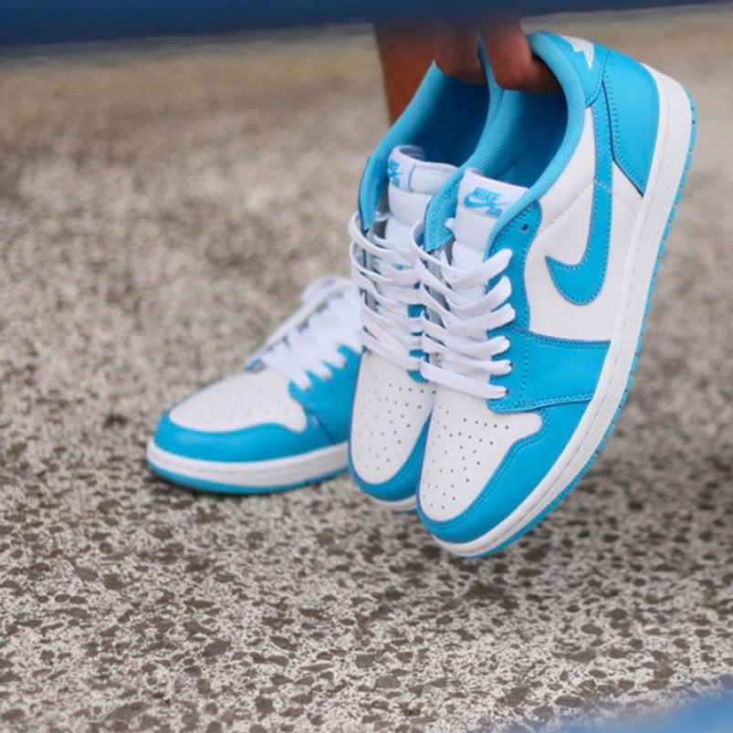 Nike Sb Air Jordan 1 Low Unc Blue On Feet (5) - www.newkick.vip