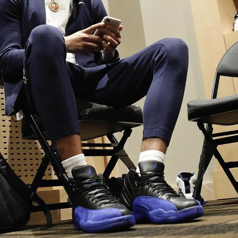 Air Jordan 12 Black Game Royal Black And Blue 2019 On Foot Release Date 130690 014 (2) - www.newkick.org