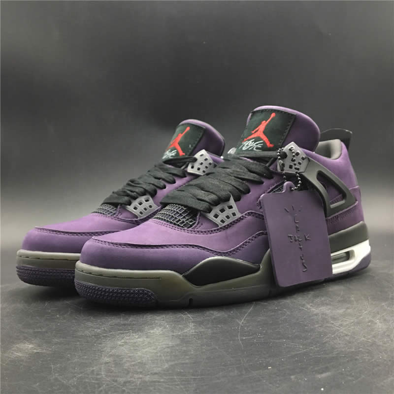 Travis Scott Air Jordan 4 Purple On Feet For Sale (1) - www.newkick.org Travis Scott Air Jordan 4 Purple On Feet For Sale (1) - www.newkick.org