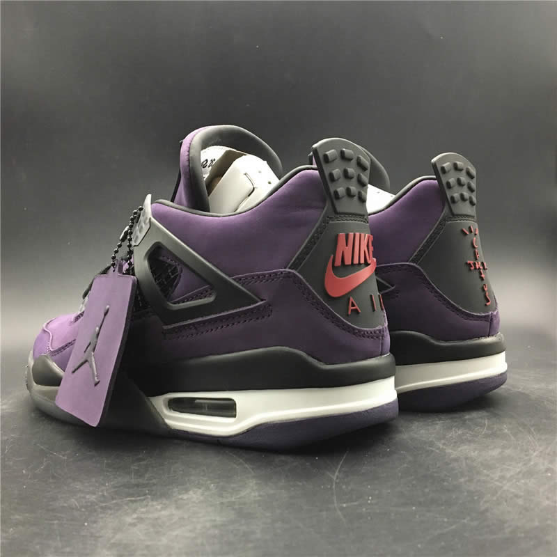 Travis Scott Air Jordan 4 Purple On Feet For Sale (2) - www.newkick.org Travis Scott Air Jordan 4 Purple On Feet For Sale (2) - www.newkick.org