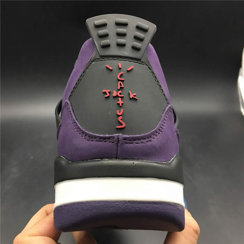 Travis Scott Air Jordan 4 Purple On Feet For Sale (7) - www.newkick.org Travis Scott Air Jordan 4 Purple On Feet For Sale (7) - www.newkick.org