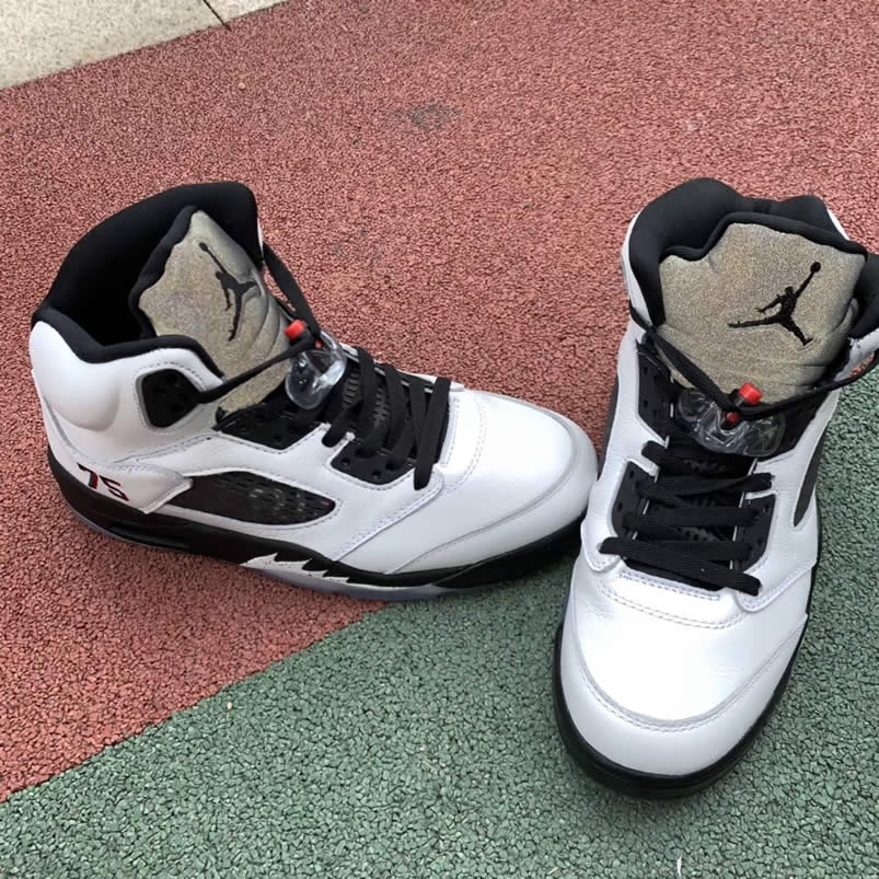 Air Jordan 5 Paris Saint Germain Friends Family Psg White Av9175 101 Detail Pics (16) - www.newkick.org