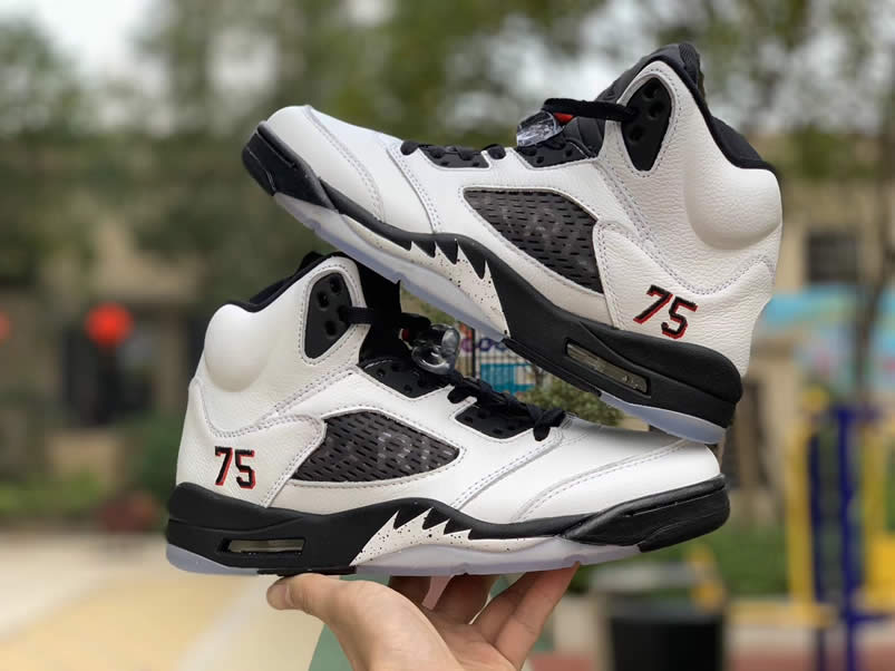Air Jordan 5 Paris Saint Germain Friends Family Psg White Av9175 101 Detail Pics (5) - www.newkick.org