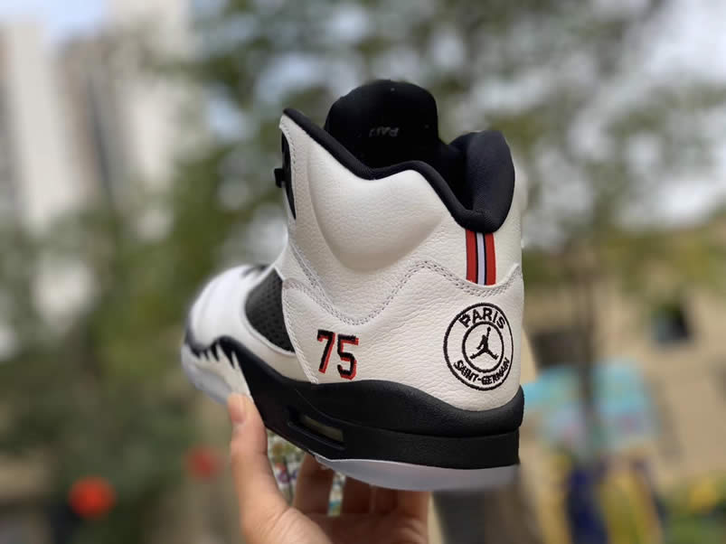 Air Jordan 5 Paris Saint Germain Friends Family Psg White Av9175 101 Detail Pics (6) - www.newkick.org