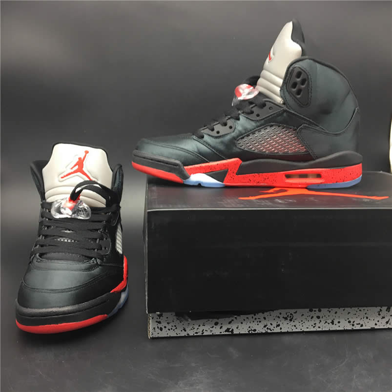 Air Jordan 5 Satin Bred Black University Red For Sale On Feet Outfit 136027 006 (11) - www.newkick.org Air Jordan 5 Satin Bred Black University Red For Sale On Feet Outfit 136027 006 (11) - www.newkick.org