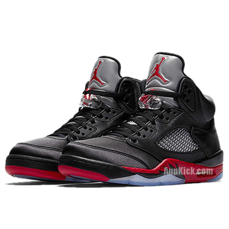 Air Jordan 5 Satin Bred Black University Red On Feet Outfit 136027 006 (3) - www.newkick.org Air Jordan 5 Satin Bred Black University Red On Feet Outfit 136027 006 (3) - www.newkick.org