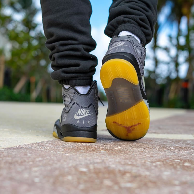 Off White Air Jordan 5 Black 2020 On Feet Release Date Ct8480 001 (6) - www.newkick.org