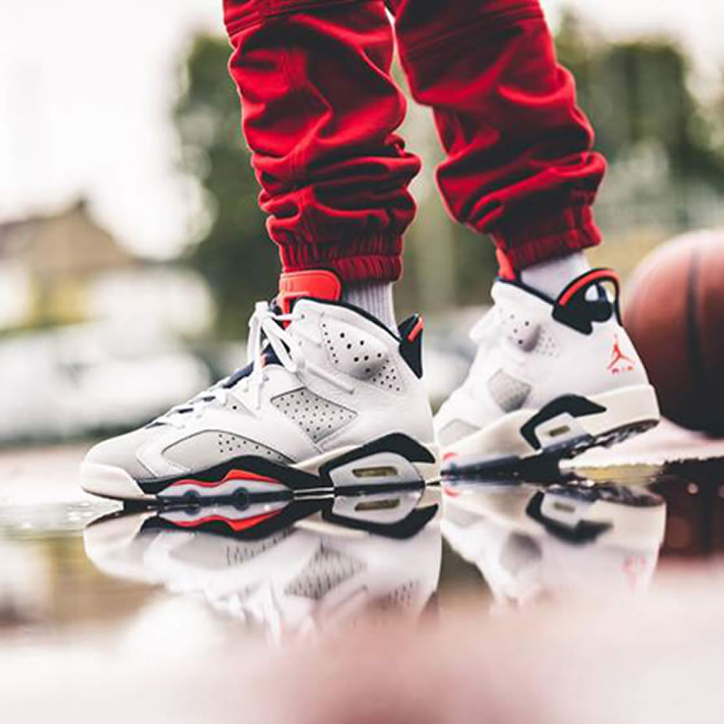 Air Jordan 6 Tinker Hatfield White Infrared On Feet 384664 104 (2) - www.newkick.org Air Jordan 6 Tinker Hatfield White Infrared On Feet 384664 104 (2) - www.newkick.org