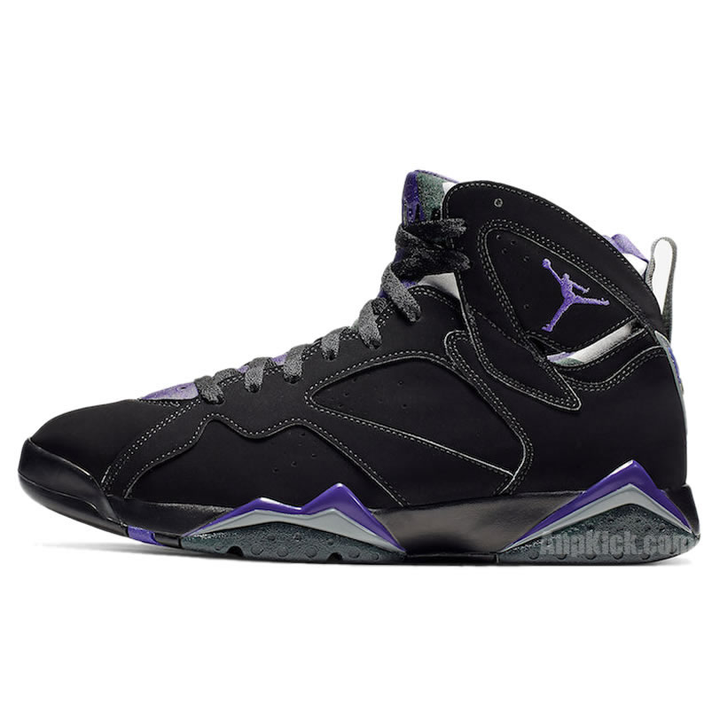 Air Jordan Retro 7 Ray Allen Pe Black And Purple 304775 053 (1) - www.newkick.org
