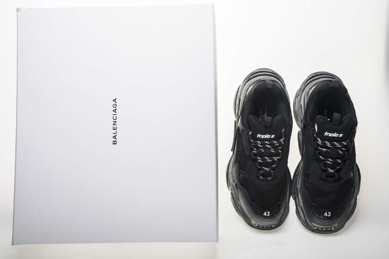 Balenciaga Triple S Sneakers Black Shoes 512176w09o1 1000 (35) - www.newkick.vip