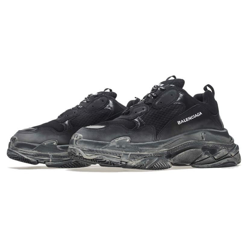Balenciaga Triple S Sneakers Black Shoes 512176w09o1 1000 (4) - www.newkick.vip