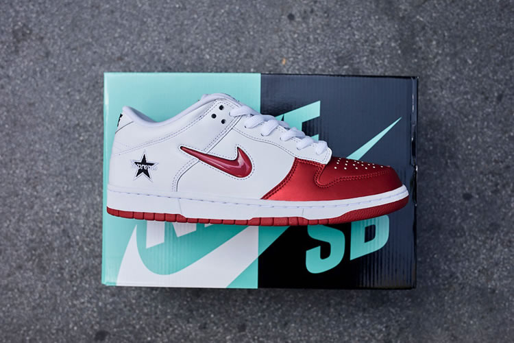 Supreme Nike Sb Dunk Low Red White 2019 Shoes Ck3480 600 (8) - www.newkick.org