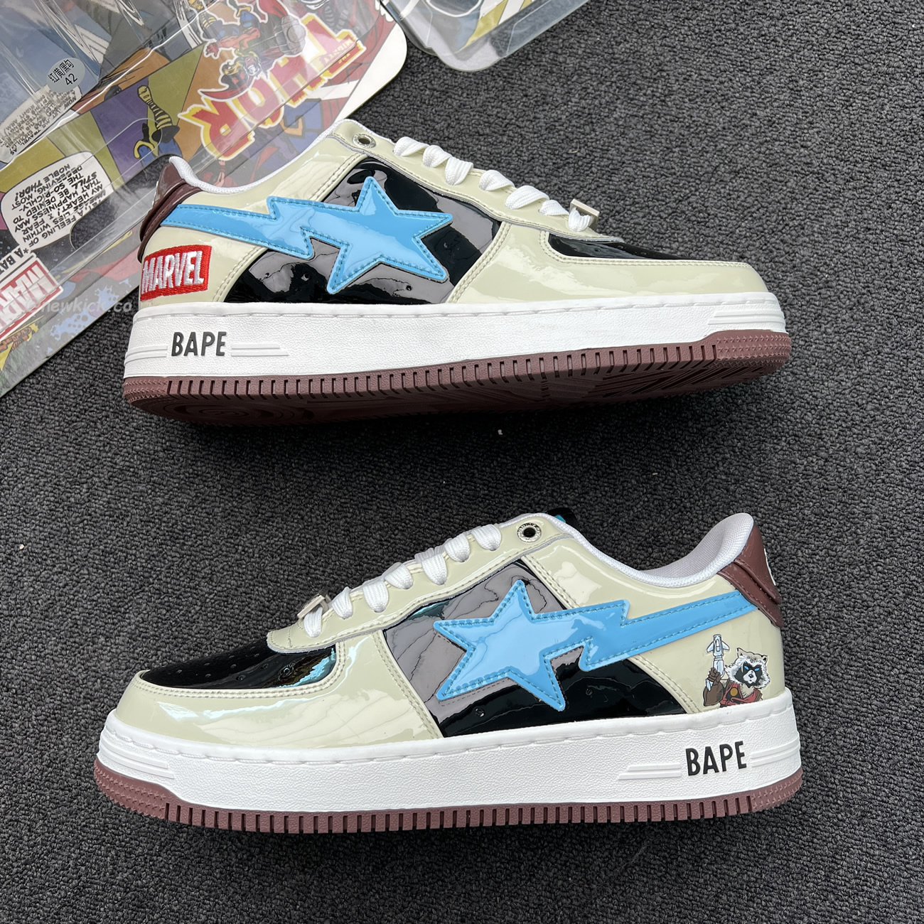A Bathing Ape Bape Sta Marvel Comics Rocket Raccoon Thor Hulk Captain America Black Widow Iron Man 2022 (15) - www.newkick.vip A Bathing Ape Bape Sta Marvel Comics Rocket Raccoon Thor Hulk Captain America Black Widow Iron Man 2022 (15) - www.newkick.vip
