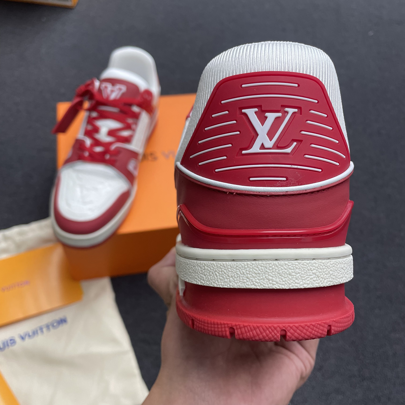 Louis Vuitton Trainer Red White 1a8pk6 (6) - www.newkick.org