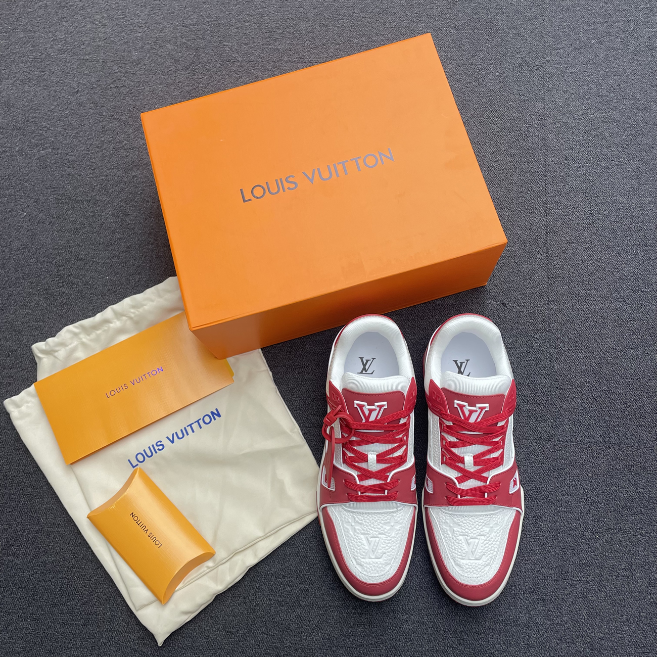 Louis Vuitton Trainer Red White 1a8pk6 (7) - www.newkick.org