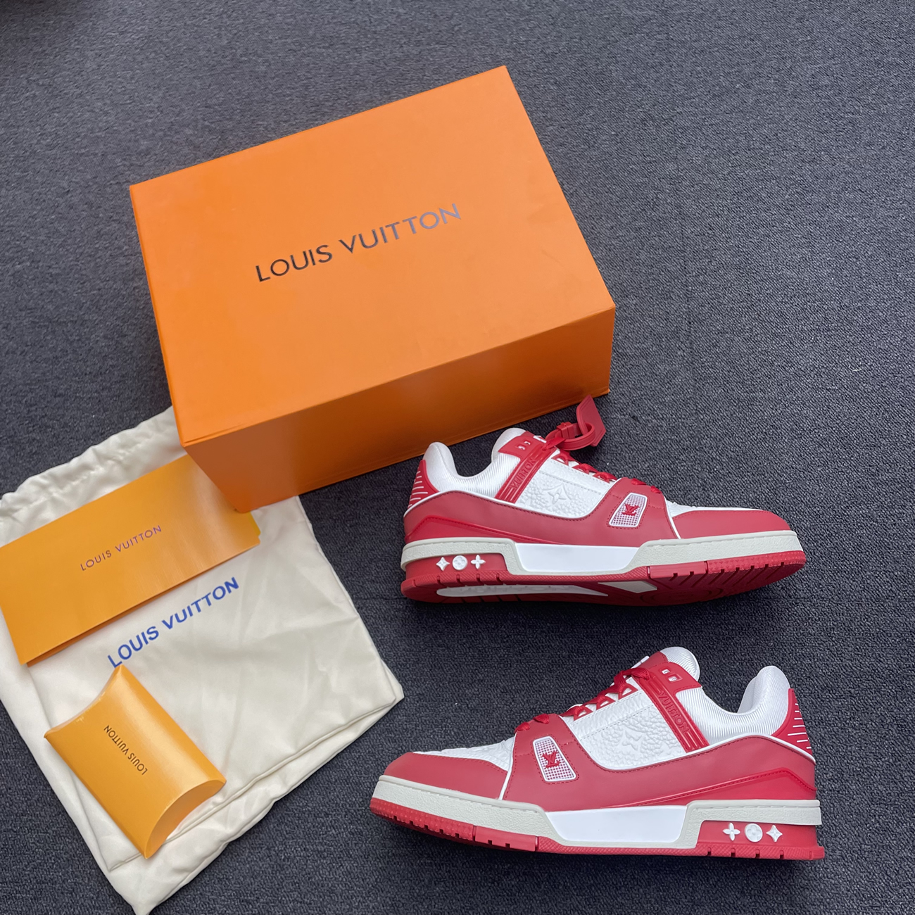 Louis Vuitton Trainer Red White 1a8pk6 (8) - www.newkick.org