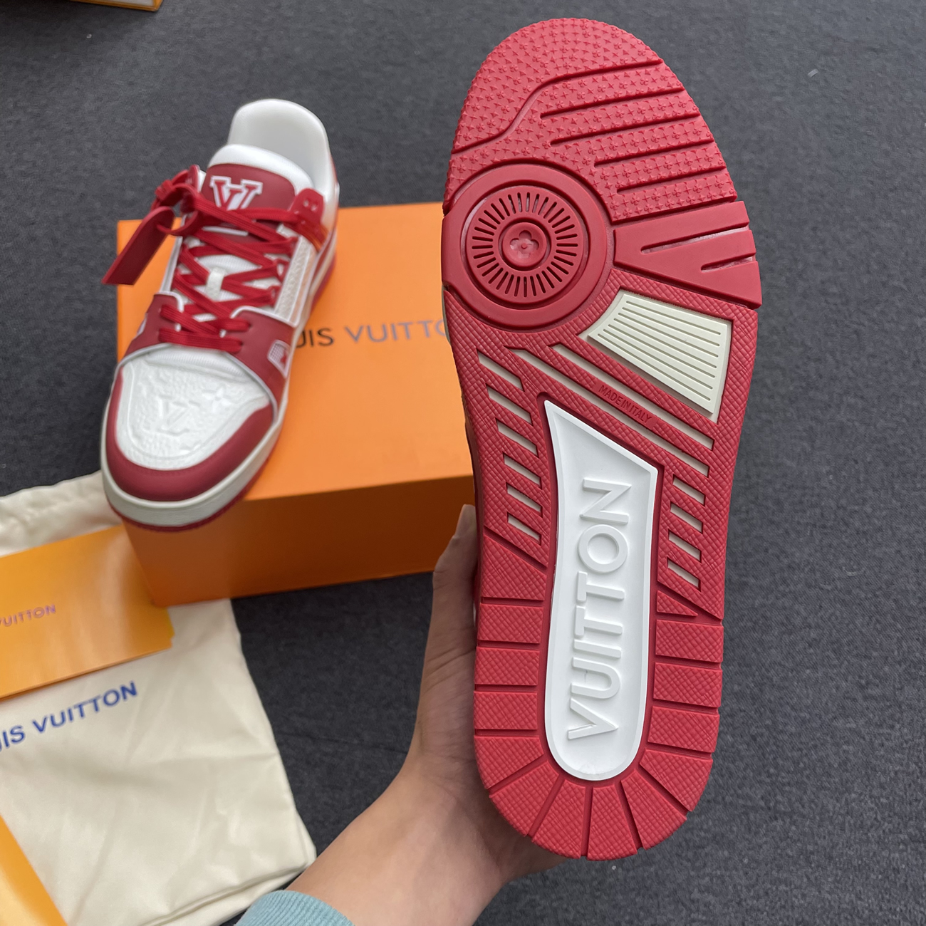 Louis Vuitton Trainer Red White 1a8pk6 (9) - www.newkick.org