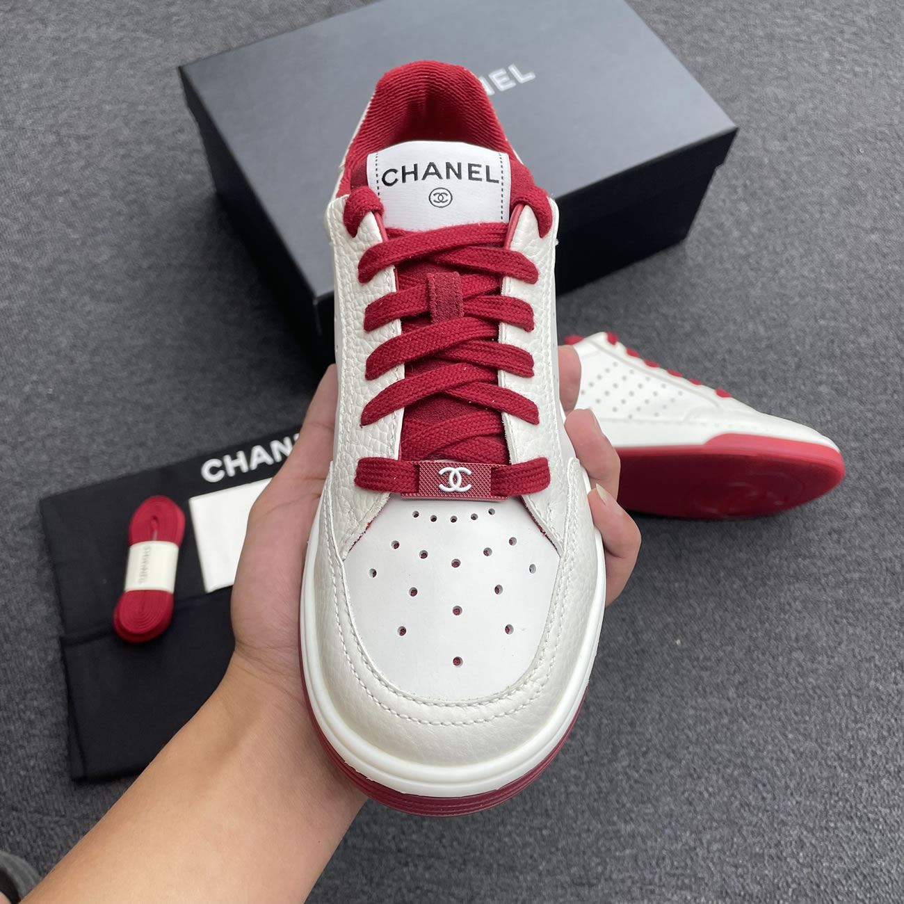 Chanel 22p Trainer White Black Burgundy Light Pink Blue (31) - www.newkick.org Chanel 22p Trainer White Black Burgundy Light Pink Blue (31) - www.newkick.org