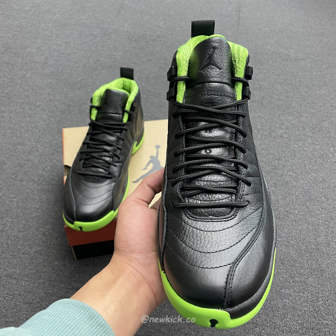 Air Jordan 12 Retro Black Green 280days Of Flight (1) - www.newkick.org