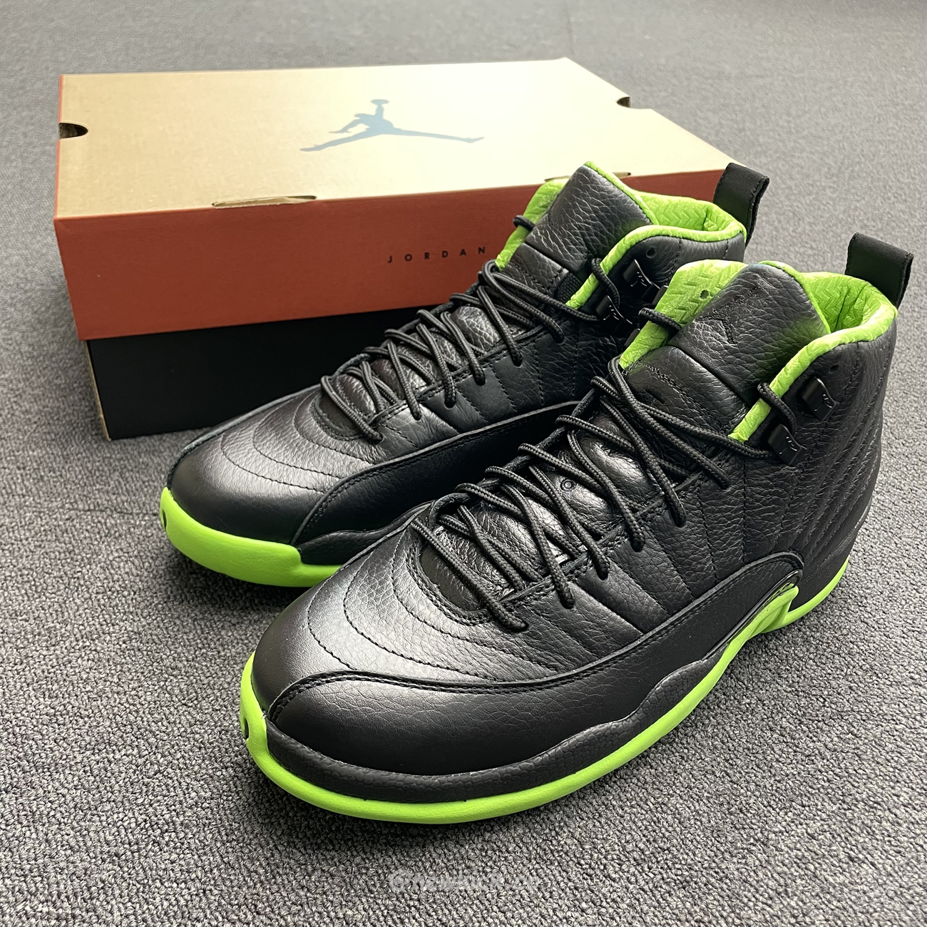 Air Jordan 12 Retro Black Green 280days Of Flight (5) - www.newkick.org