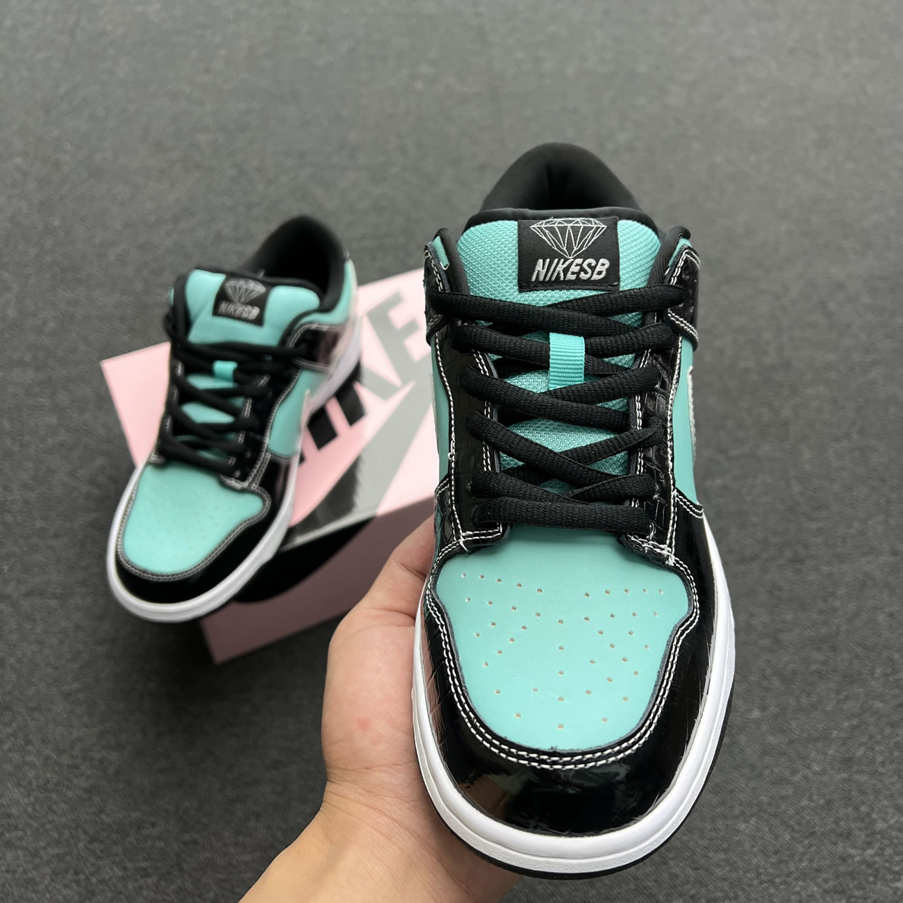 Nike Sb Dunk Low Diamond Supply Co. Aqua Blue 304292 402 (8) - www.newkick.org