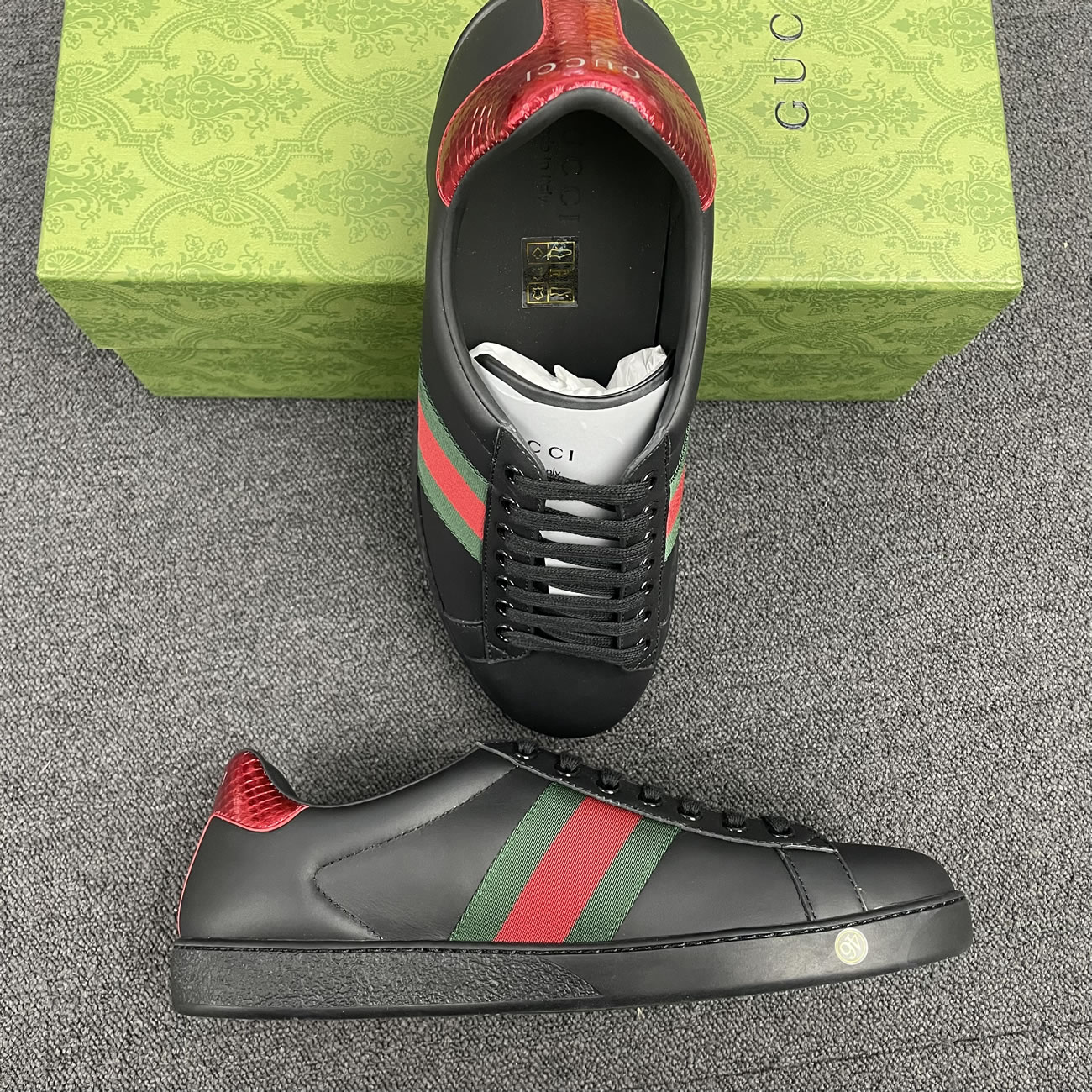 Gucci Ace Leather Black 386750 02jr0 1078 (8) - www.newkick.org Gucci Ace Leather Black 386750 02jr0 1078 (8) - www.newkick.org