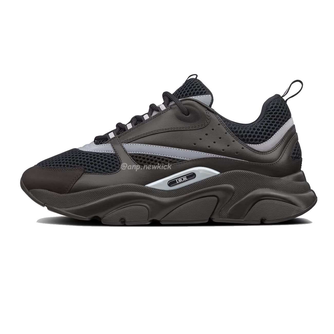 Dior B22 Sneaker Black Technical Mesh And Smooth Calfskin (1) - www.newkick.org