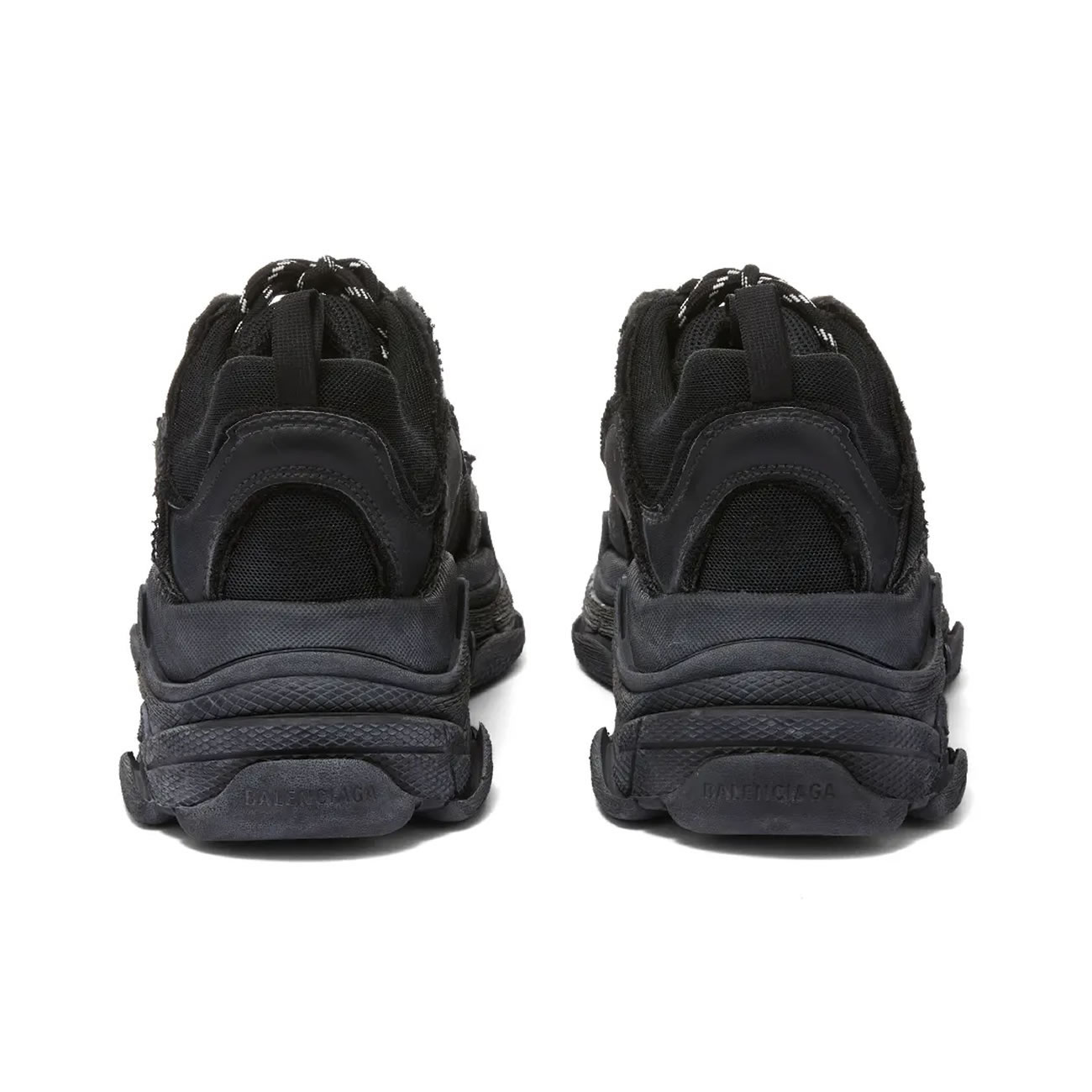 Balenciaga Triple S Triple Black 2018 Reissue Pre Distressed 512176 W09o1 1000 (11) - www.newkick.org