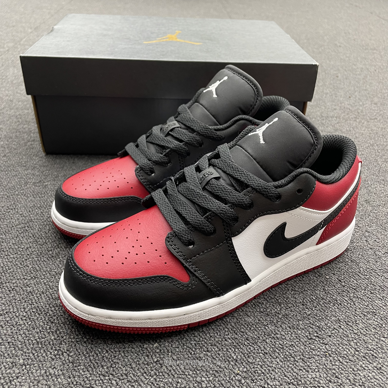 Air Jordan 1 Low Bred Toe Gs 553560 612 (3) - www.newkick.org Air Jordan 1 Low Bred Toe Gs 553560 612 (3) - www.newkick.org