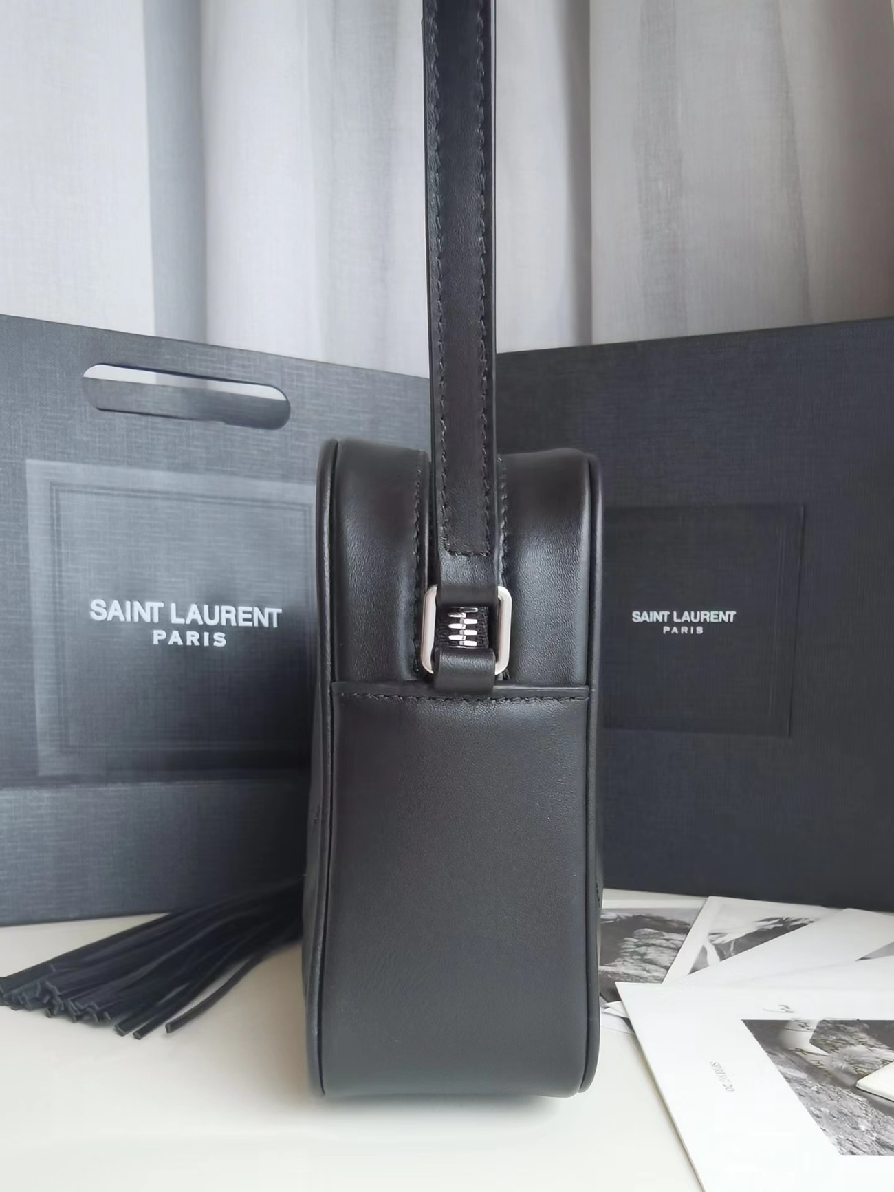 Saint Laurent Lou Crossbody Bag Quilted Black 612544dv7041242 (2) - www.newkick.org Saint Laurent Lou Crossbody Bag Quilted Black 612544dv7041242 (2) - www.newkick.org