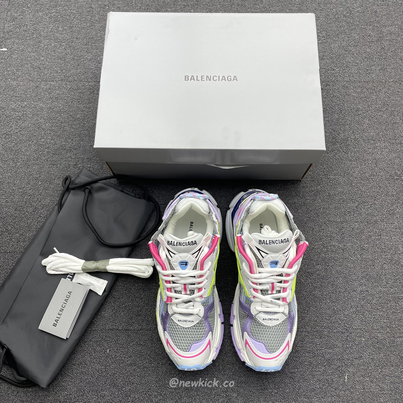 Balenciaga Runner Leather Free Grey Light Purple Neon Yellow White 677403w3rbp1745 (9) - www.newkick.vip Balenciaga Runner Leather Free Grey Light Purple Neon Yellow White 677403w3rbp1745 (9) - www.newkick.vip