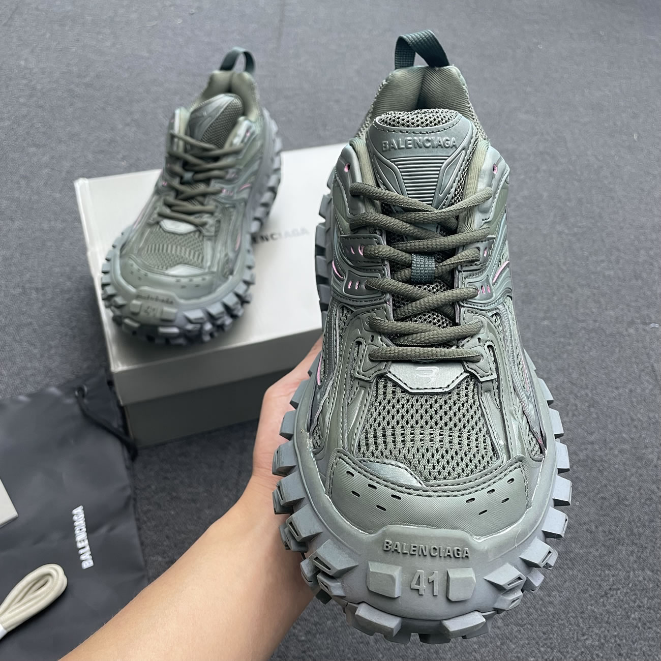 Balenciaga Defender Green Black Grey Navy Beige (34) - www.newkick.org Balenciaga Defender Green Black Grey Navy Beige (34) - www.newkick.org