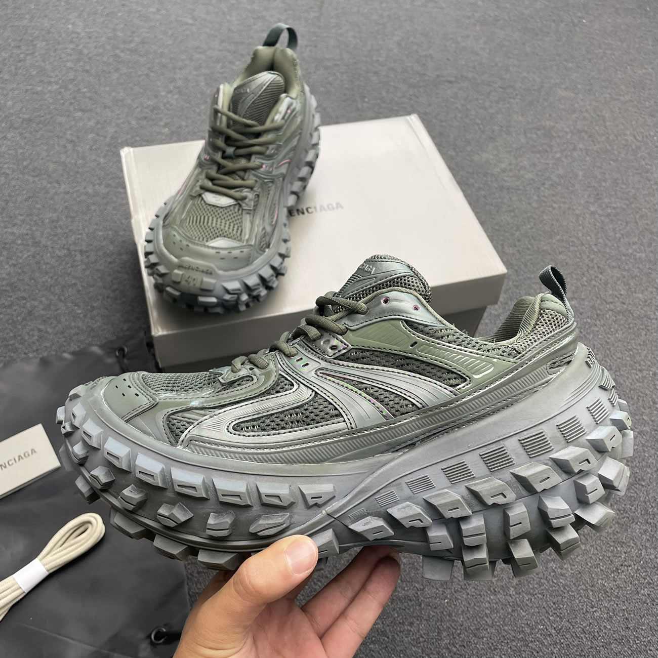 Balenciaga Defender Green Black Grey Navy Beige (37) - www.newkick.org Balenciaga Defender Green Black Grey Navy Beige (37) - www.newkick.org